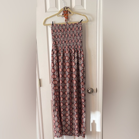 Cassee'S Dresses & Skirts - Jeweled Halter Styled Strapless Maxi Dress Med